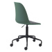Furniria Designová kancelářská židle Jeffery matná zelená