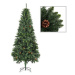 Umělý vánoční stromek se šiškami zelený 210 cm 284316