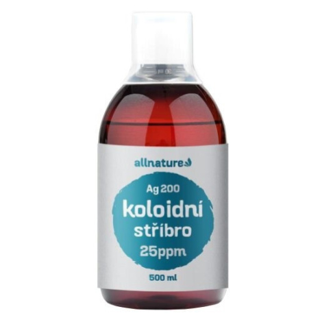 Allnature Koloidní stříbro Ag200 25ppm 500ml