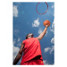 Fotografie Basketball player shooting basket, view from below, Johannes Kroemer, 26.7 × 40 cm