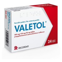 VALETOL 300MG/150MG/50MG neobalené tablety 24