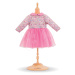 Oblečení Dress Long Sleeves Pink Mon Grand Poupon Corolle pro 42cm panenku od 24 měs