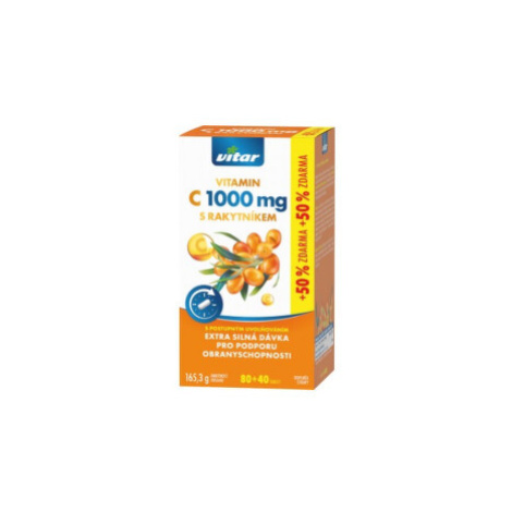 VITAR Vitamin C 1000mg+rakytník 120 tablet Vitar Veteriane