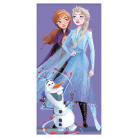 Greno Dětská osuška 70x140 Frozen Elsa, Anna a Olaf