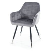 Jídelní židle NEXI šedá/černá