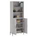 vidaXL Skříň highboard šedá sonoma 69,5 x 34 x 180 cm kompozitní dřevo