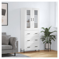 vidaXL Skříň highboard bílá 69,5 x 34 x 180 cm kompozitní dřevo