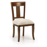 Estila Koloniální jídelní židle M-Vintage s béžovým čalouněním 95cm