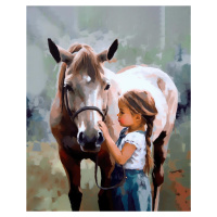 Obrazy na stěnu - Přátelství s poníkem Rozměr: 40x50 cm, Rámování: bez rámu a bez vypnutí plátna