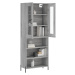 vidaXL Skříň highboard šedá sonoma 69,5 x 34 x 180 cm kompozitní dřevo