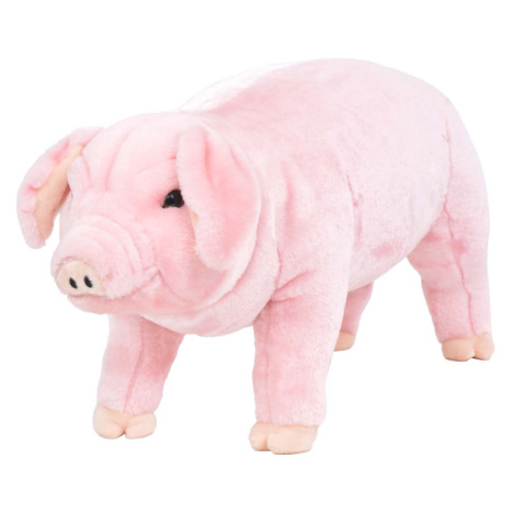 vidaXL Stojící plyšová hračka prase růžové XXL