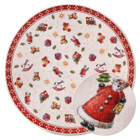 Červený kulatý koberec s vánočním motivem ø 150 cm Red Christmas – Villeroy&Boch