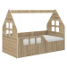 Dětský domeček na postel 160 x 80 cm v dekoru dub sonoma levý