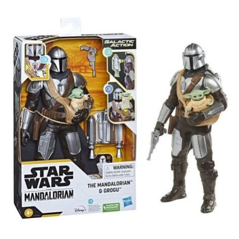 Star Wars The Mandalorian Galactic Action Mando and Grogu Hasbro