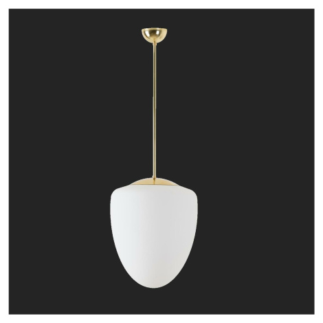 OSMONT AST60895 ASTRA P závěsné skleněné svítidlo mosaz leštěná / bílá IP40 4000 K 27W LED DALI