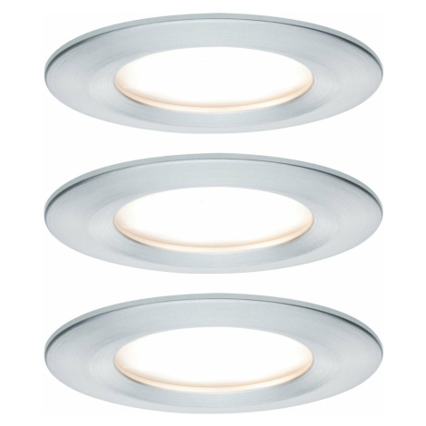 PAULMANN Vestavné svítidlo LED Nova kruhové 3x6,5W hliník broušený nevýklopné 3-krokové-stmívate