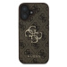 Guess PU 4G Metal Logo Zadní Kryt pro iPhone 16 Brown