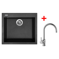 Sinks CUBE 560 Granblack + Vitalia CUBE 560 Granblack + Vitalia