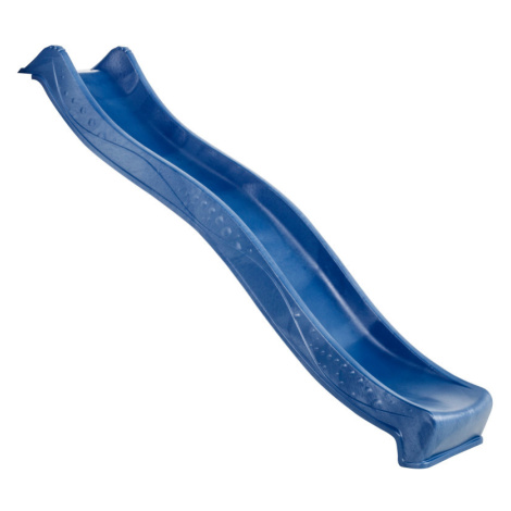 Plastová modrá skluzavka s vlnkou, délka 220 cm Blue Rabbit