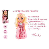 Teddies Panenka princezna Růženka plast 35cm česky mluvící na baterie se zvukem v krabici 17x37x