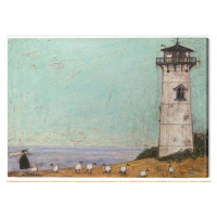 Obraz na plátně Sam Toft - Seven Sisters and a Lighthouse, 2 cm - 50×40 cm