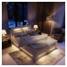 MSL Kontinentální čalouněná postel MANA (180 x 200 cm) Barva látky: MONOLITH 37