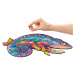 Unidragon Dřevěné puzzle Iridescent Chameleon 202 ks