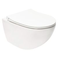 WC závěsné VitrA Sento SmoothFlush včetně sedátka, zadní odpad 7848-003-6147