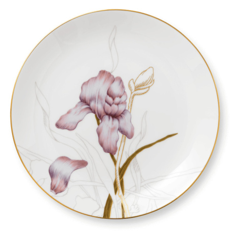 Květinový talíř s kosatcem, 22 cm - Royal Copenhagen
