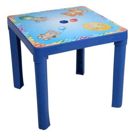 STAR PLUS Dětský zahradní nábytek - Plastový stůl modrý