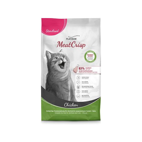 Platinum MeatCrisp Sterilised kuře pro kastrované kočky 1,5kg Platinum Natural