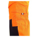 CXS Norwich reflexní pracovní kalhoty s laclem oranžovo modré