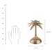 GOLDEN NATURE Svícen palma 23 cm
