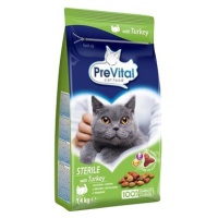 PreVital granule s krůtím pro sterilizované kočky 1,4 kg
