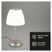 BRILONER LED stolní lampa, pr. 18 cm, 5,5 W, matný nikl BRILO 7029-012