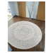 NORTHRUGS - Hanse Home koberce Kusový koberec Twin-Wendeteppiche 103143 creme grau kruh – na ven