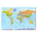 Nástěnka s mapou světa Bimago Orbis Terrarum, 120 x 80 cm