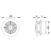 MEXEN WXR 100 koupelnový ventilátor se senzorem vlhkosti, timer, bílá W9605-100-00