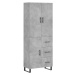 vidaXL Skříň highboard betonově šedá 69,5x34x180 cm kompozitní dřevo