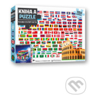 Kniha a puzzle: Vlajky celého sveta - kniha z kategorie Samolepky