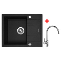 Sinks LINEA 600 XC Granblack + Vitalia LINEA 600 XC Granblack + Vitalia