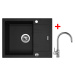 Sinks LINEA 600 XC Granblack + Vitalia LINEA 600 XC Granblack + Vitalia