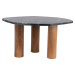 Odkládací stolek s deskou v dekoru mramoru 50x75 cm Organic – Leitmotiv