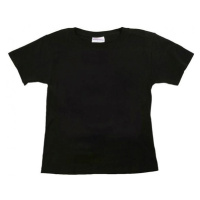 Dětské tričko krátký rukáv - černé, 158 cm (11-12 let)