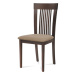 Jídelní dřevěná židle FAGGIO – ořech, krémový potah