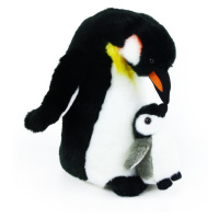 plyšový tučňák s mládětem, 22 cm