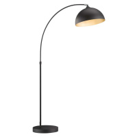 Černá stojací lampa s kovovým stínidlem (výška 200 cm) Leitung – Fischer & Honsel