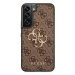 Guess GUHCS22S4GMGBR hard silikonové pouzdro Samsung Galaxy S22 5G brown 4G kovové logo