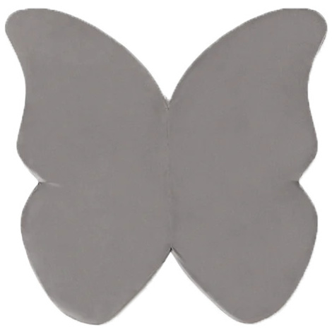 Misioo Dětská variabilní podložka na hraní motýl šedá 125 cm