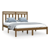 Rám postele medově hnědý masivní dřevo 120 × 200 cm, 3105248
